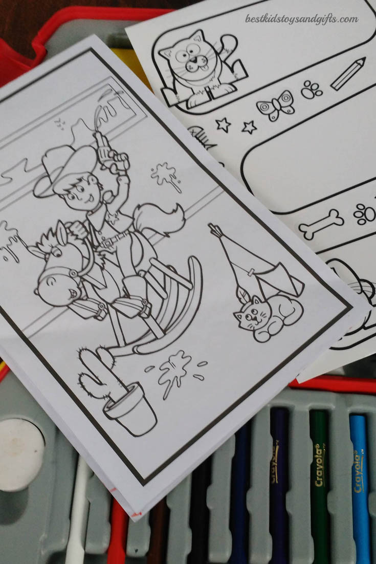 Coloring Pages From Crayola Amazing Art Case | bestkidstoysandgifts.com