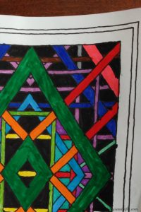 Zen Colouring Book close up line patterns | bestkidstoysandgifts.com